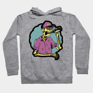 Skeleton drunk summer Hoodie